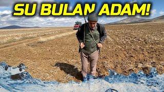 SONDAJ KUYUSU AÇIYORUZ SUYU BULAN ADAM GÖSTERDİĞİ YERDEN SU ÇIKIYOR.