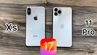 iPhone Xs vs iPhone 11 Pro  iOS 17