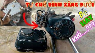 Tự chế bình xăng dưới của 2 thanh niên thợ vườn