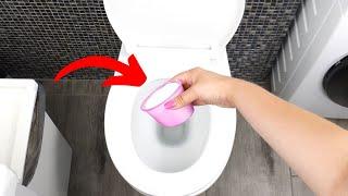 Dump this powder INTO your toilet. UNBELIEVABLE