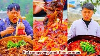 Ginseng VS Brain Flower Who is the brain king? Exciting showdown mukbang  chinese food