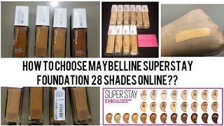 How to find Maybelline Superstay foundation Shades  The GoldenGirl Moumi