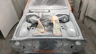 Spraying Epoxy Primer On My Engine Bay