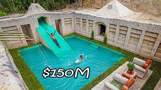 5 Years Of Primitive Building Underground  Building underground HOUSE & Private POOL In Deep Jungle