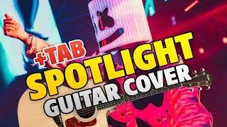 Marshmello x Lil Peep – Spotlight fingerstyle guitar cover +TAB +KARAOKE