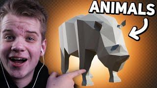 How to make a LOW POLY Animal in BLENDER