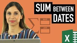 Excel SUMIFS Date Range Formula  Sum between dates & sum with multiple criteria