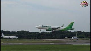 Mantap.....Pesawat Citilink Indonesia Take Off di Bandara Soekarno Hatta Jakarta