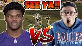 LAMAR JACKSON vs YOBOY PIZZA Trash Talking Forfeit Madden 19 #2