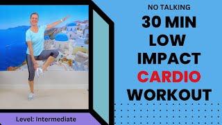 30 minute Low Impact Cardio Walking Workout at Home  No squats no jumping no floor