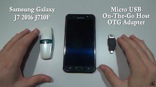 OTG Micro USB On-The-Go Samsung Galaxy J7 2016 J710F - Host Adapter demo