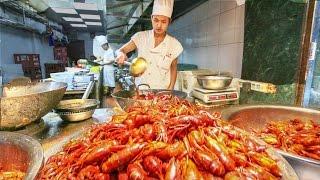 Chinese Street Food Tour in Shanghai China  Street Food in China BEST Seafood