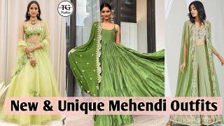 Unique Mehendi Outfits  Mehendi Outfit Ideas  Mehendi Outfits  Mehndi Function Outfit Ideas