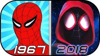 EVOLUTION of SPIDERMAN in Cartoons 1967-2018 History of Animated Spider-man Into the Spider-Verse