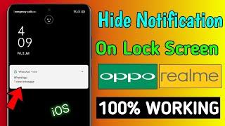 How To Hide Notification On Lock Screen In Oppo And Realme