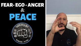 How to live a peaceful life away from Fear Ego and Anger for martial artists