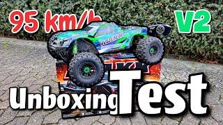 Unboxing & Testfahrt  Traxxas Maxx V2  95 kmh