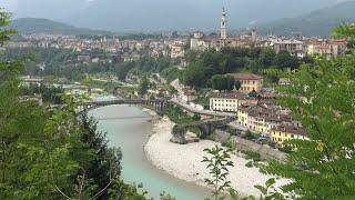 Belluno città. Italia in 4K