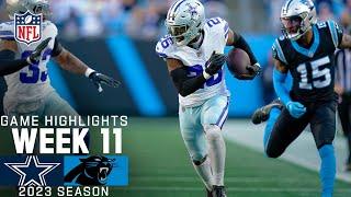 Dallas Cowboys vs. Carolina Panthers Game Highlights  NFL 2023 Week 11