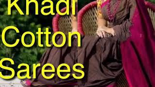 Khadi cotton sarees with price