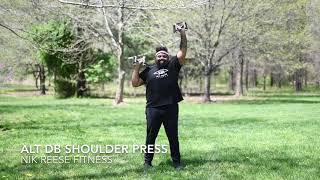 Alternating Dumbbell Shoulder Press