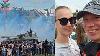 Земля дрожала. Военный парад в Минске 3 июля 2024 года. День Независимости Республики Беларусь.