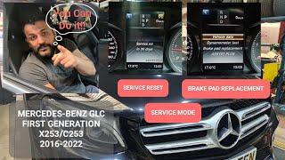 DIY  Mercedes GLC maintenance made easy  how to  service reset #rearbrakepadsreplacement