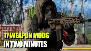 Fallout 4  17 Weapon Mods in Two Minutes