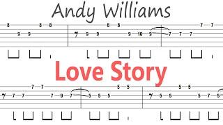 Andy Williams - Love Story  Guitar Solo Tab+BackingTrack