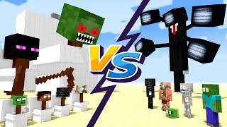 Minecraft Mobs  SKIBIDI TOILET & SKIBIDI BOSS VS Minecraft Mobs & Titan - Minecraft Animation