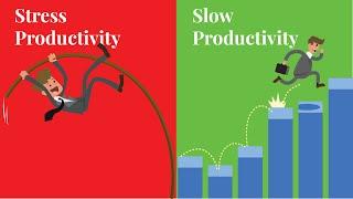 Slow Productivity The Secret to Success Without Burnout  Animation book summary in English