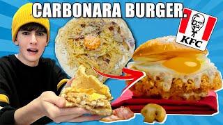 ITALIANO VS KFC COREA  Provo il nuovo CARBONARA BURGER