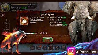 The Wolf-  Upgrading Freezing Wall  Spending 13500  Gems  The Wolf Online Simulator  