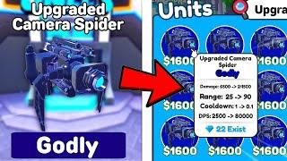 I SUMMONED ALL *NEW* UPGRADED CAMERA SPIDER GODLYToilet Tower Defense