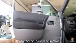 Renault Scénic II 2003–2009 door panel removal