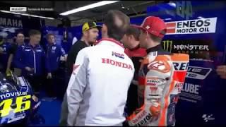 Moto GP Argentina  Marquez butta giù Rossi e poi va a chiedere scusa