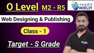 O Level M2 - R5 Class - 1  o level computer course in hindi  o level course