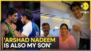 Paris Olympics 2024 Neerajs mothers comments on Arshad Nadeem wins hearts  WION