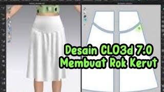 Tutorial Membuat Pecah Pola Rok Kerut dengan CLO3d 7.0