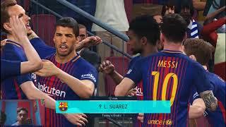 PES 2018 PC 4GB RAM Low Setting Gameplay  FC Barcelona 2-1 Liverpool FC PES Lover Indonesia