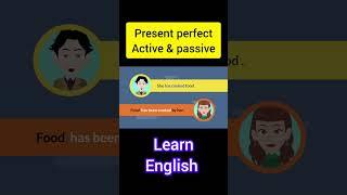 Present perfect active voice and passive voice #shorts #englishconversation