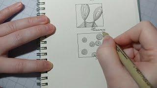 Easy Zentangle Pattern Tutorial with One Zentangle a Day - Day 28