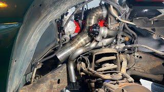 Turbo LS Street truck build. making an over elaborate downpipe