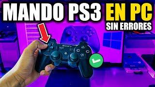 Conectar ó Usar MANDO PS3 en PC  WINDOWS 781011  Cable y Bluetooth  RAPIDO y FACIL  2023