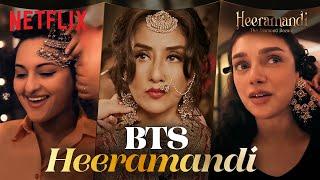 #BTS With the Cast of #Heeramandi  Ft. Manisha Koirala Sonakshi Sinha Aditi Rao Hydari & More