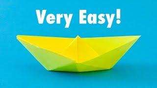 Easy Sticky Note Origami - Boat - Easy Origami Boat  Square Paper - Origami Boat with Sticky Notes