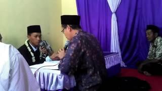 Acara sakral akad nikah Saiful Maarif dan Nur Fadhilah  sahabat 