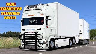 How Tuning Scania V8 RJL TANDEM MOD ETS2 1.49