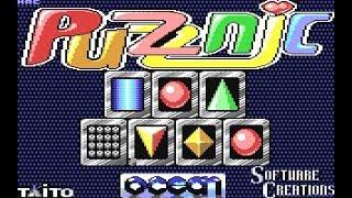 C64 Longplay Puzznic levels 1 to 6