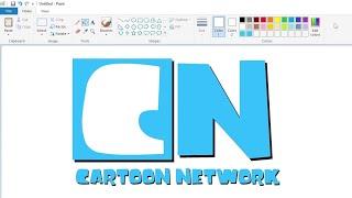 How to draw a Cartoon Network logo in Ice Age style using MS Paint  How to draw on your computer